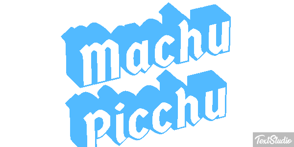 Machu Picchu Effetto testo