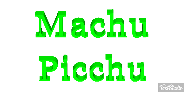 Machu Picchu Effetto testo