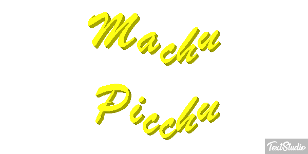 Machu Picchu Effetto testo