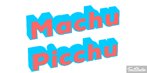 Machu Picchu Effetto testo