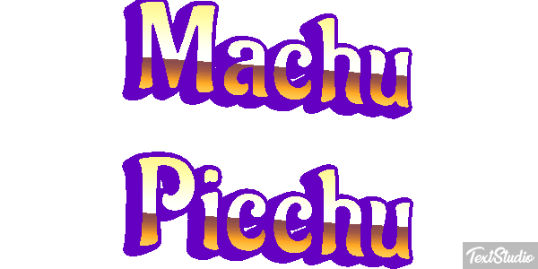 Machu Picchu Effetto testo