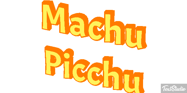 Machu Picchu Effetto testo