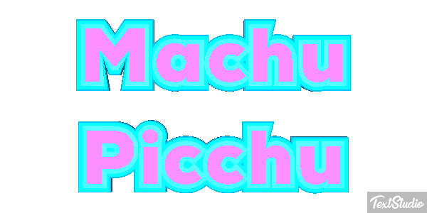 Machu Picchu Effetto testo