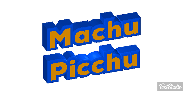 Machu Picchu Effetto testo