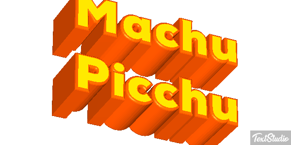Machu Picchu Effetto testo