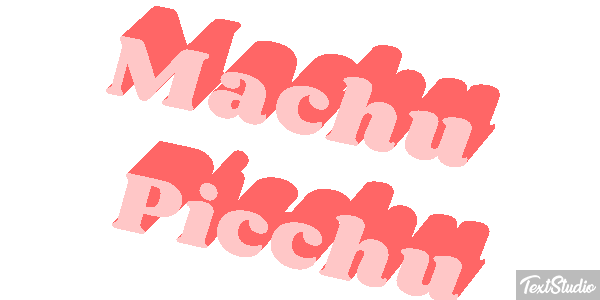 Machu Picchu Effetto testo