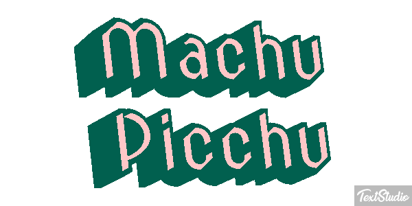 Machu Picchu Effetto testo