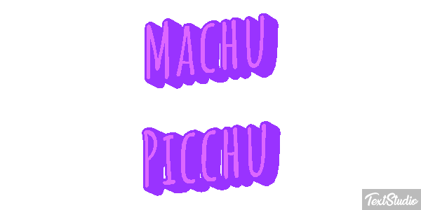Machu Picchu Effetto testo