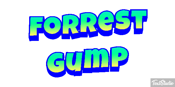 Forrest Gump Effetto testo