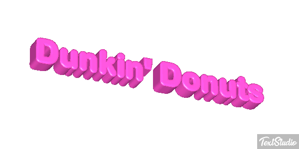 Dunkin' Donuts Efecto de texto
