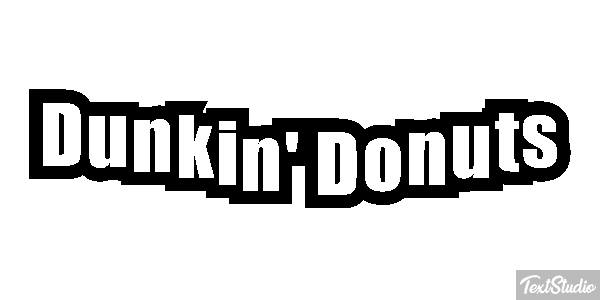 Dunkin' Donuts Efecto de texto