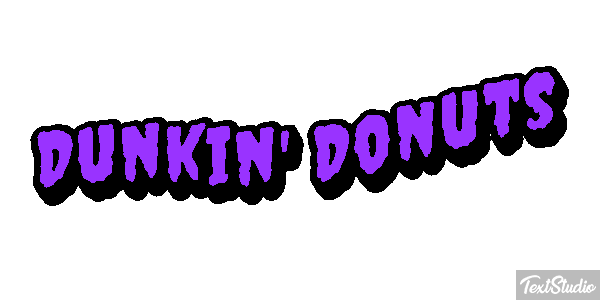 Dunkin' Donuts Efecto de texto
