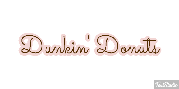 Dunkin' Donuts Efecto de texto
