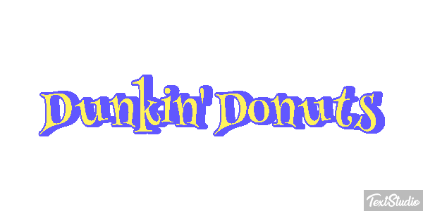 Dunkin' Donuts Efecto de texto