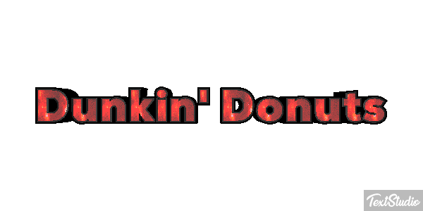 Dunkin' Donuts Efecto de texto