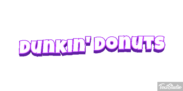 Dunkin' Donuts Efecto de texto