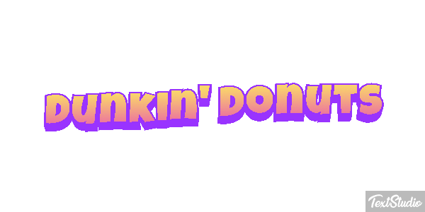 Dunkin' Donuts Efecto de texto
