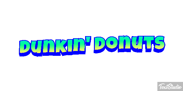 Dunkin' Donuts Efecto de texto