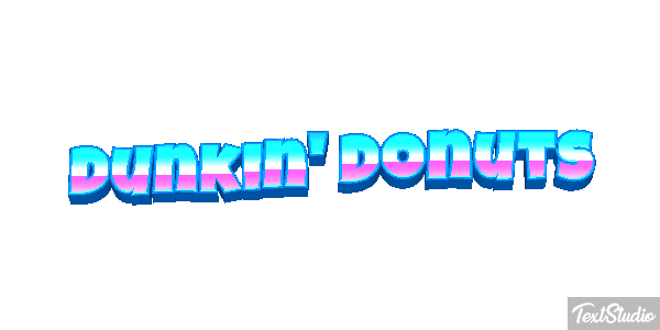 Dunkin' Donuts Efecto de texto