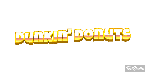 Dunkin' Donuts Efecto de texto