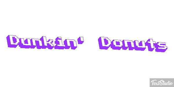 Dunkin' Donuts Efecto de texto