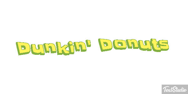 Dunkin' Donuts Efecto de texto