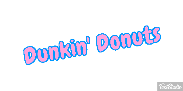 Dunkin' Donuts Efecto de texto