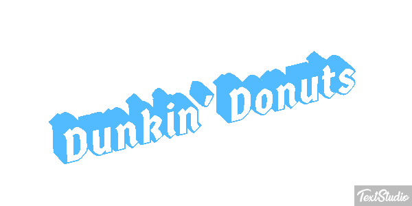 Dunkin' Donuts Efecto de texto