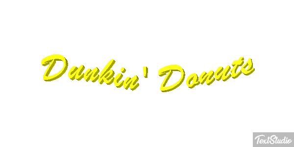 Dunkin' Donuts Efecto de texto