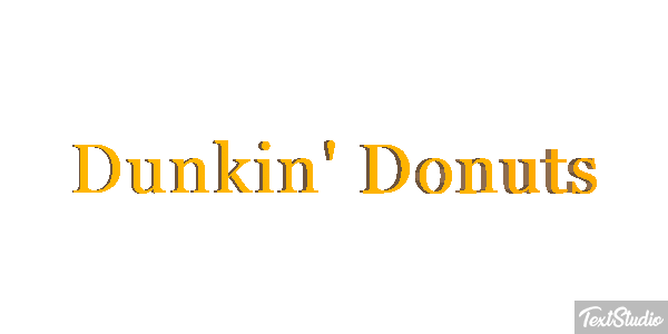 Dunkin' Donuts Efecto de texto