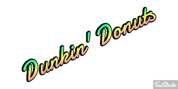 Dunkin' Donuts Efecto de texto