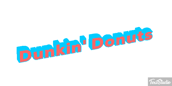 Dunkin' Donuts Efecto de texto