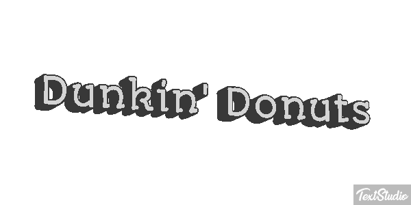 Dunkin' Donuts Efecto de texto