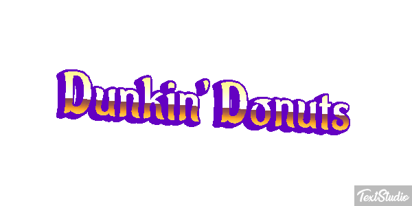 Dunkin' Donuts Efecto de texto