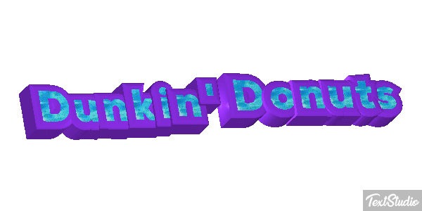 Dunkin' Donuts Efecto de texto