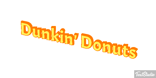 Dunkin' Donuts Efecto de texto
