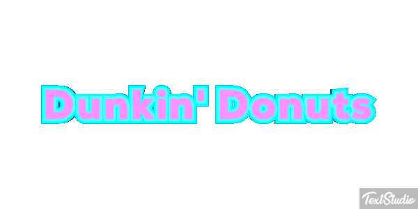 Dunkin' Donuts Efecto de texto
