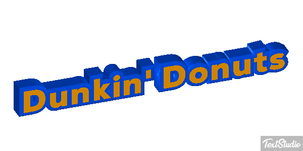 Dunkin' Donuts Efecto de texto