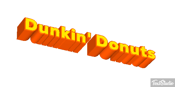 Dunkin' Donuts Efecto de texto