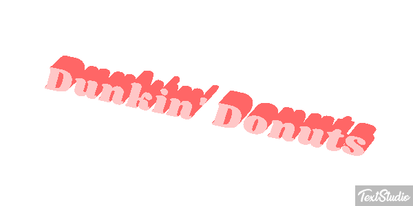 Dunkin' Donuts Efecto de texto
