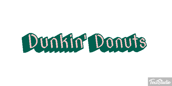 Dunkin' Donuts Efecto de texto
