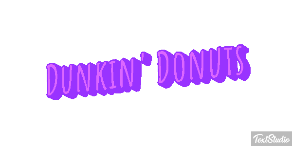 Dunkin' Donuts Efecto de texto