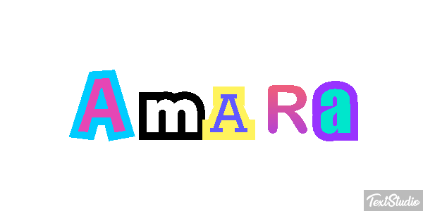 Amara Text effect