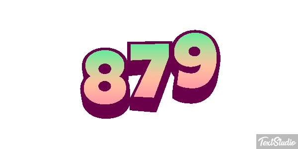 879 Tekst effect
