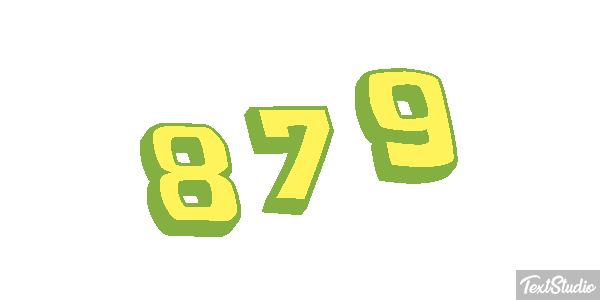 879 Tekst effect