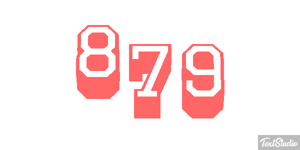 879 Tekst effect