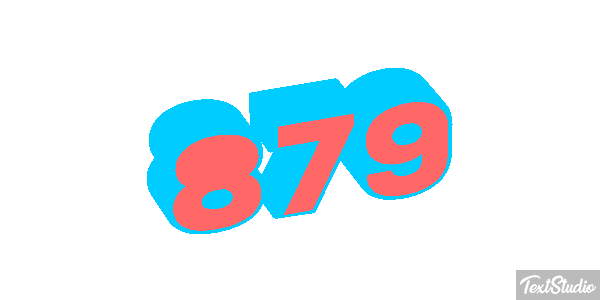 879 Tekst effect