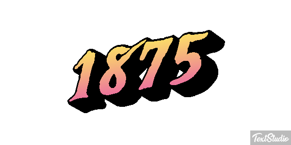 1875 Texteffekt