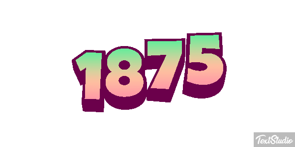 1875 Texteffekt