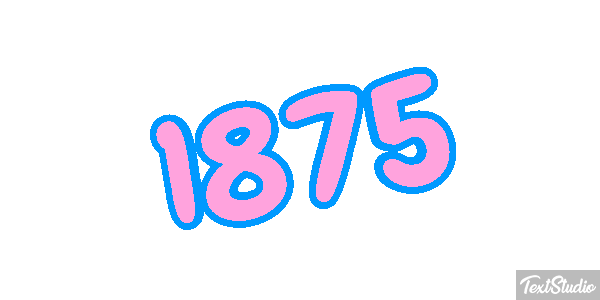 1875 Texteffekt
